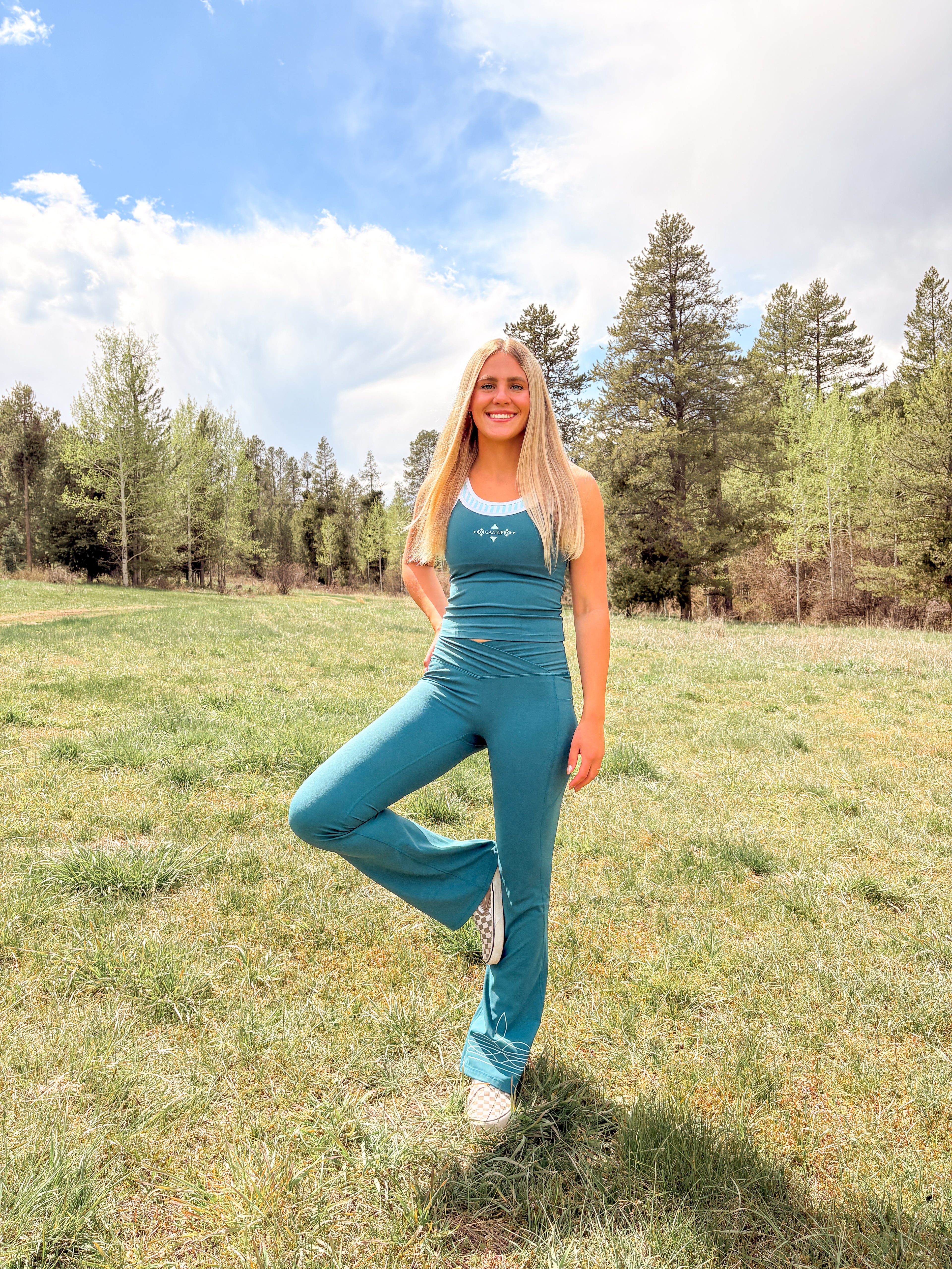 Boot Stitch Flare Leggings